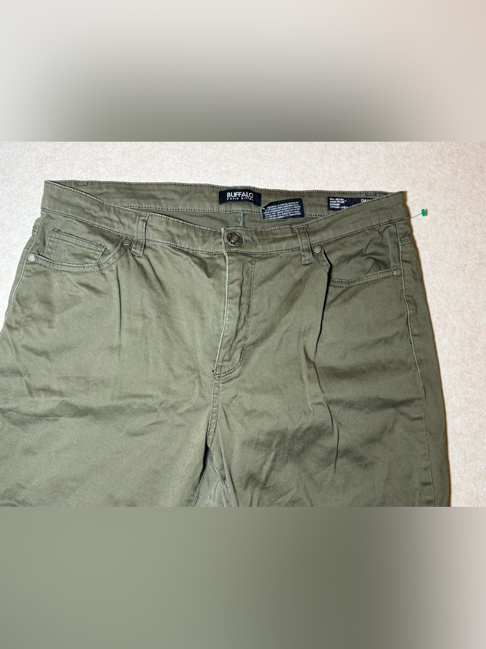 Buffalo David Bitton Daily Mid Rise Stretch Skinny Ankle Pants Women Size 34 - Picture 2 of 8